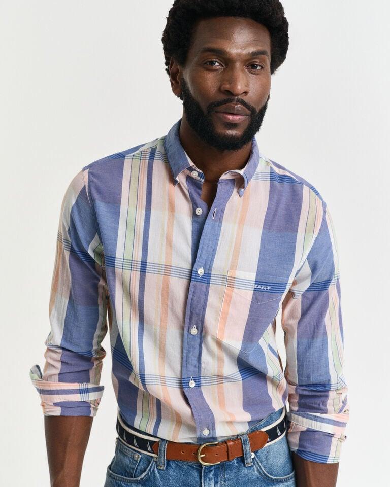 Gant Camisa Regular Fit De Madrás Indio