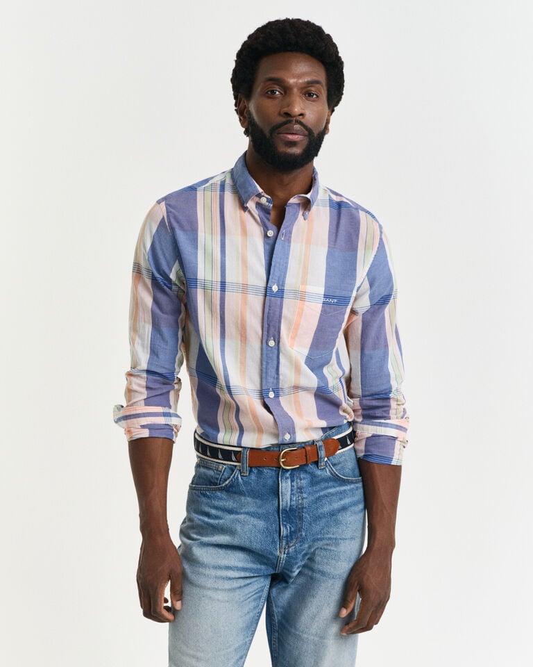 Gant Camisa Regular Fit de madrás indio