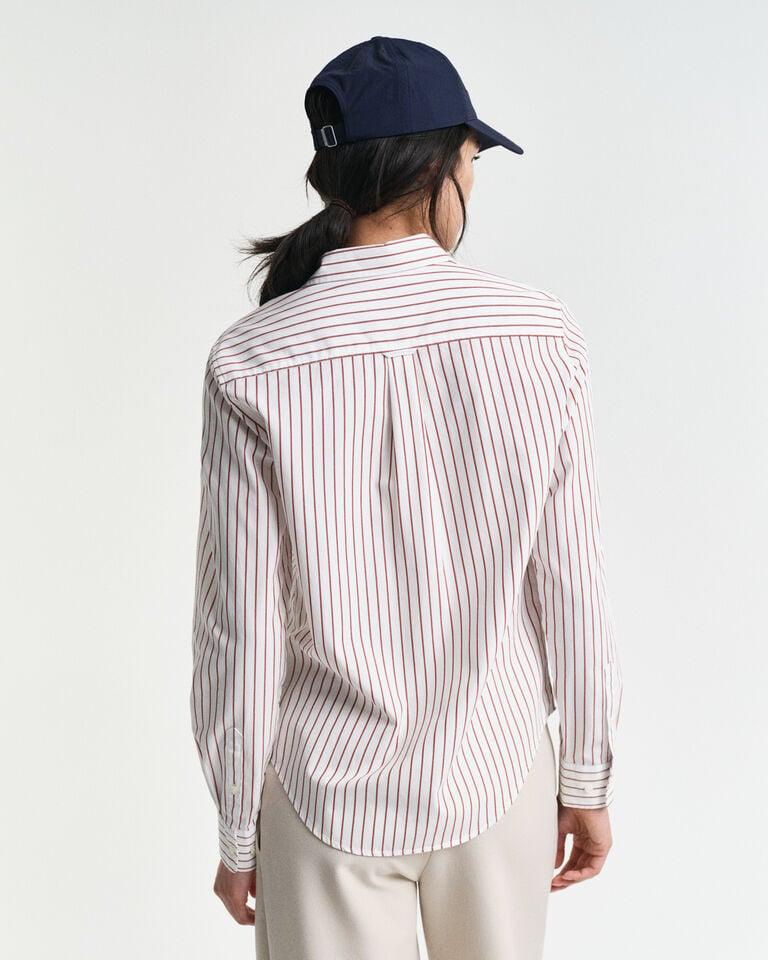 Gant Camisa Regular Fit De Popelina A Rayas Finas