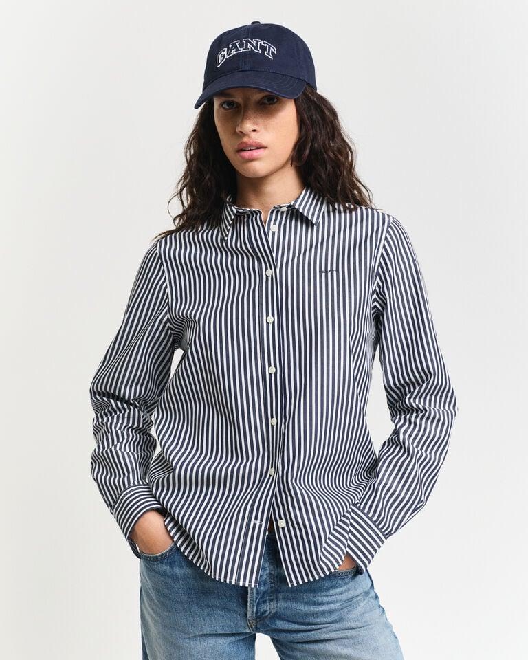 Gant Camisa Regular Fit de popelina a rayas