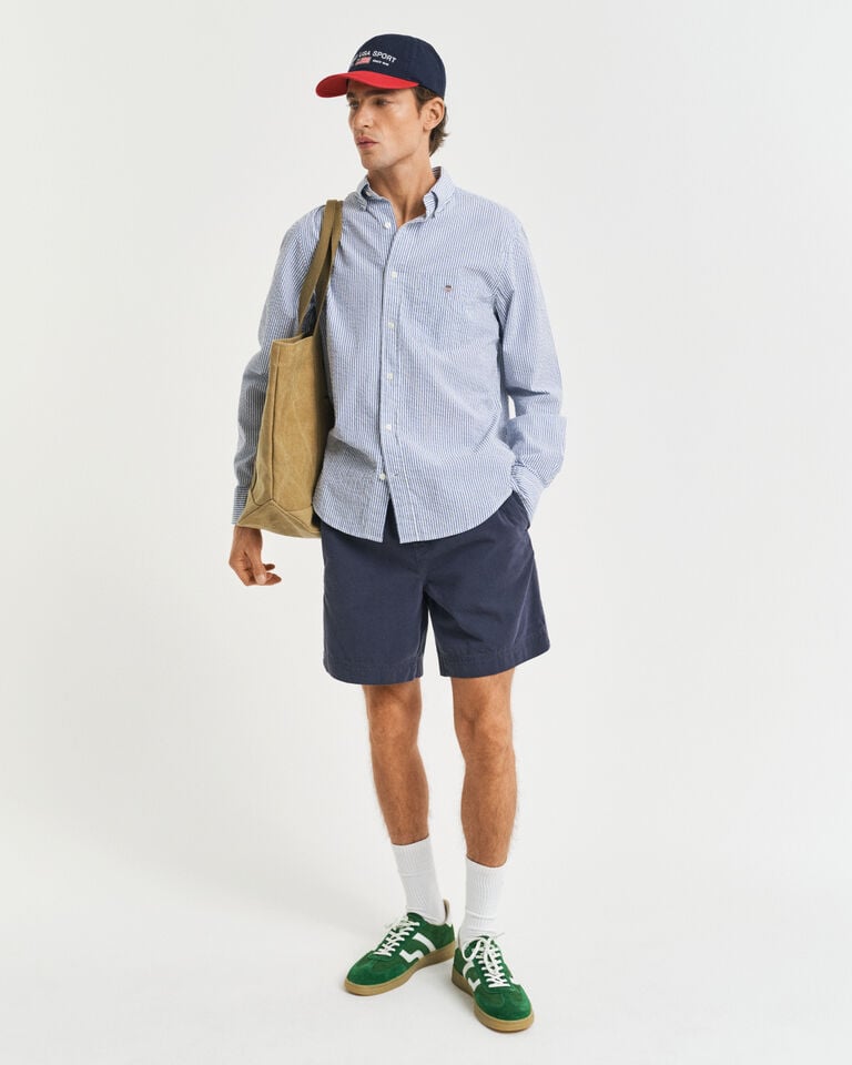 Gant Camisa Regular Fit Seersucker A Rayas