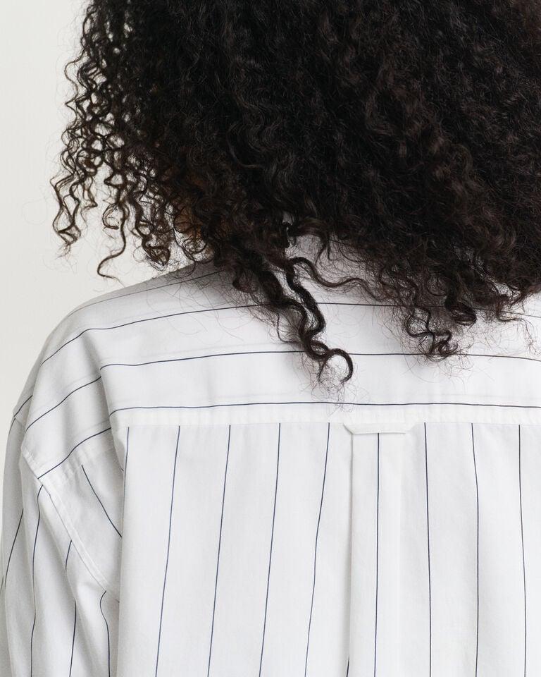 Gant Camisa Relaxed Fit A Rayas En Contraste