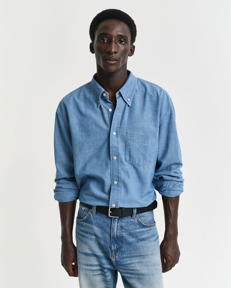 Gant Camisa Relaxed Fit de cambray