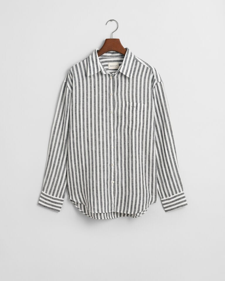 Gant Camisa Relaxed Fit De Lino A Rayas