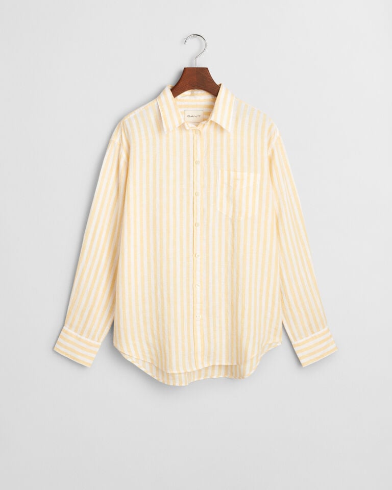 Gant Camisa Relaxed Fit de lino a rayas