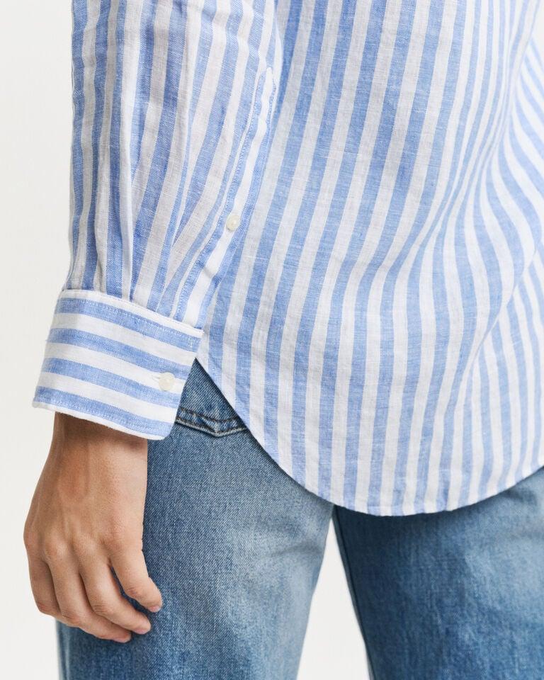 Gant Camisa Relaxed Fit De Lino A Rayas
