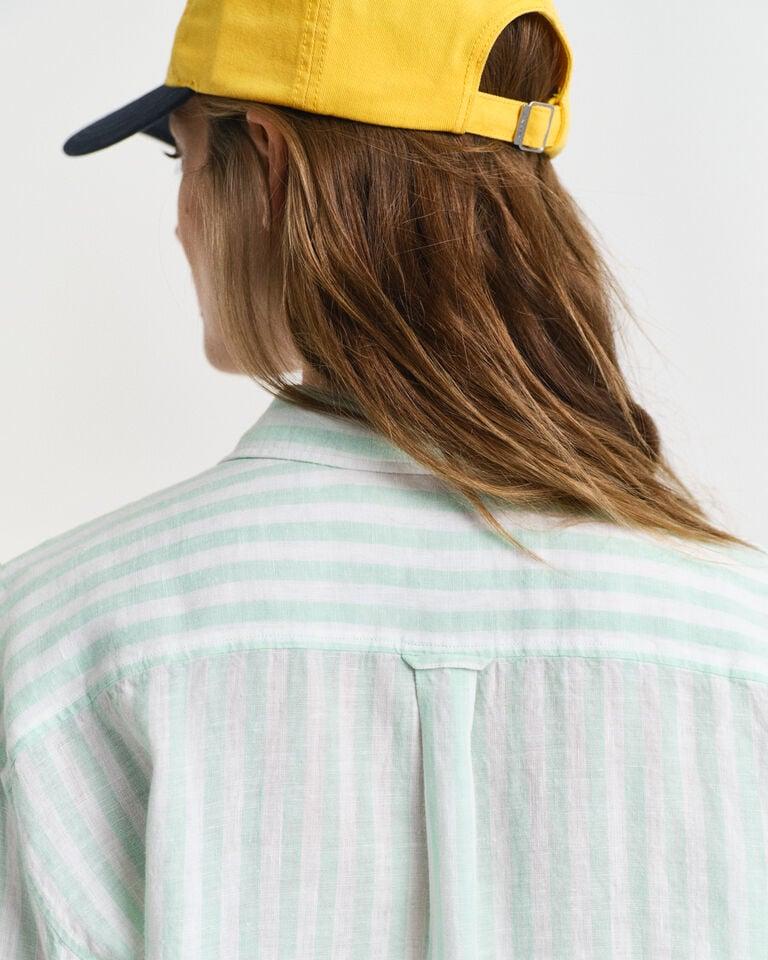 Gant Camisa Relaxed Fit De Lino A Rayas