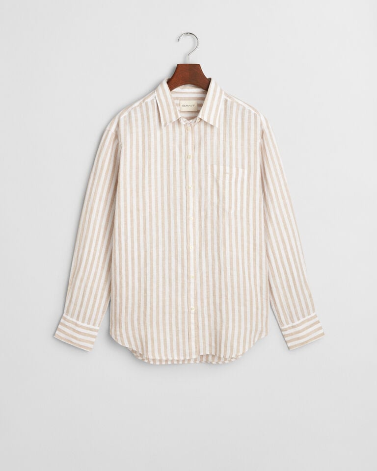 Gant Camisa Relaxed Fit de lino a rayas