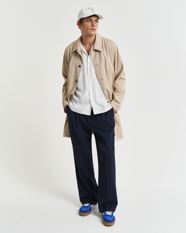 Gant Camisa Relaxed Fit De Manga Corta De Viscosa