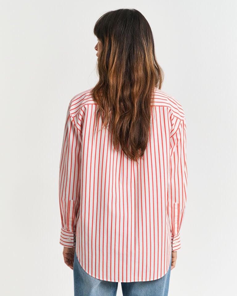Gant Camisa Relaxed Fit De Popelina A Rayas