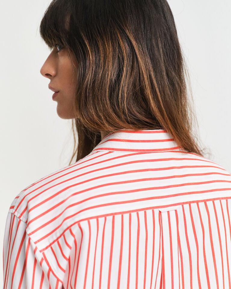 Gant Camisa Relaxed Fit De Popelina A Rayas