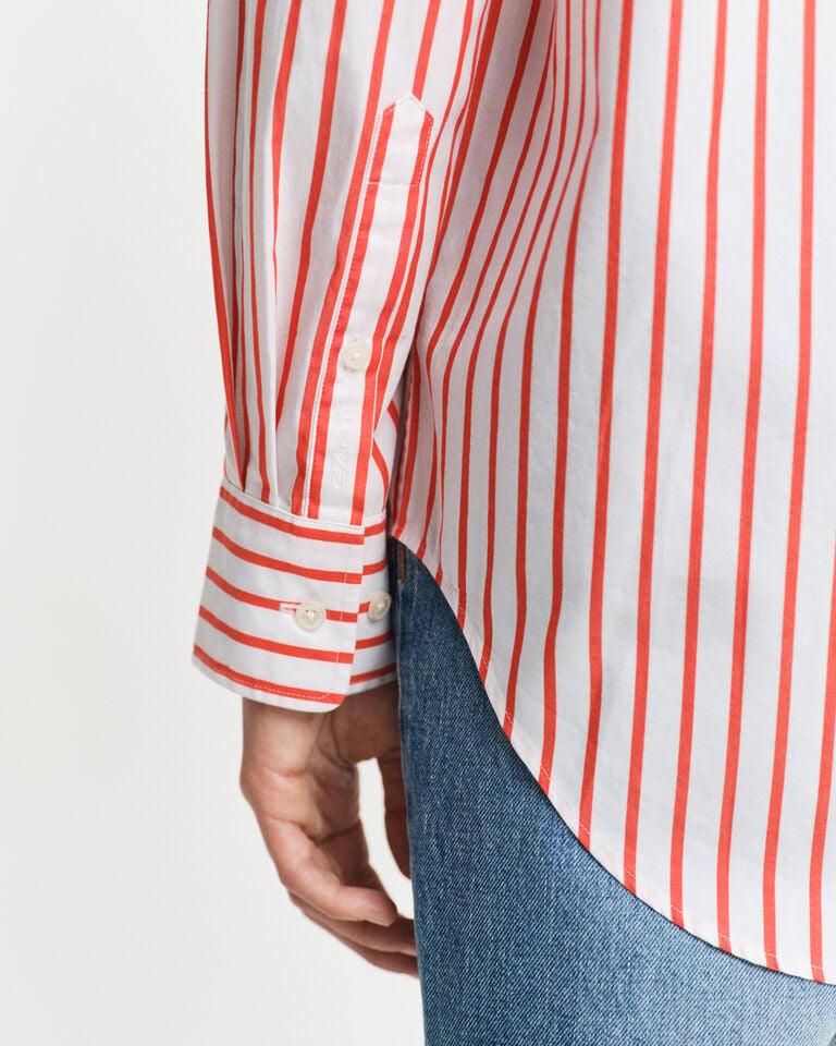 Gant Camisa Relaxed Fit De Popelina A Rayas