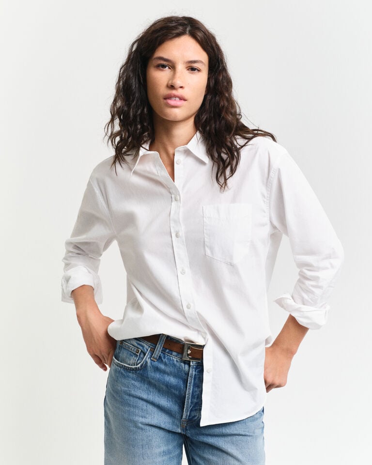 Gant Camisa Relaxed Fit de popelina
