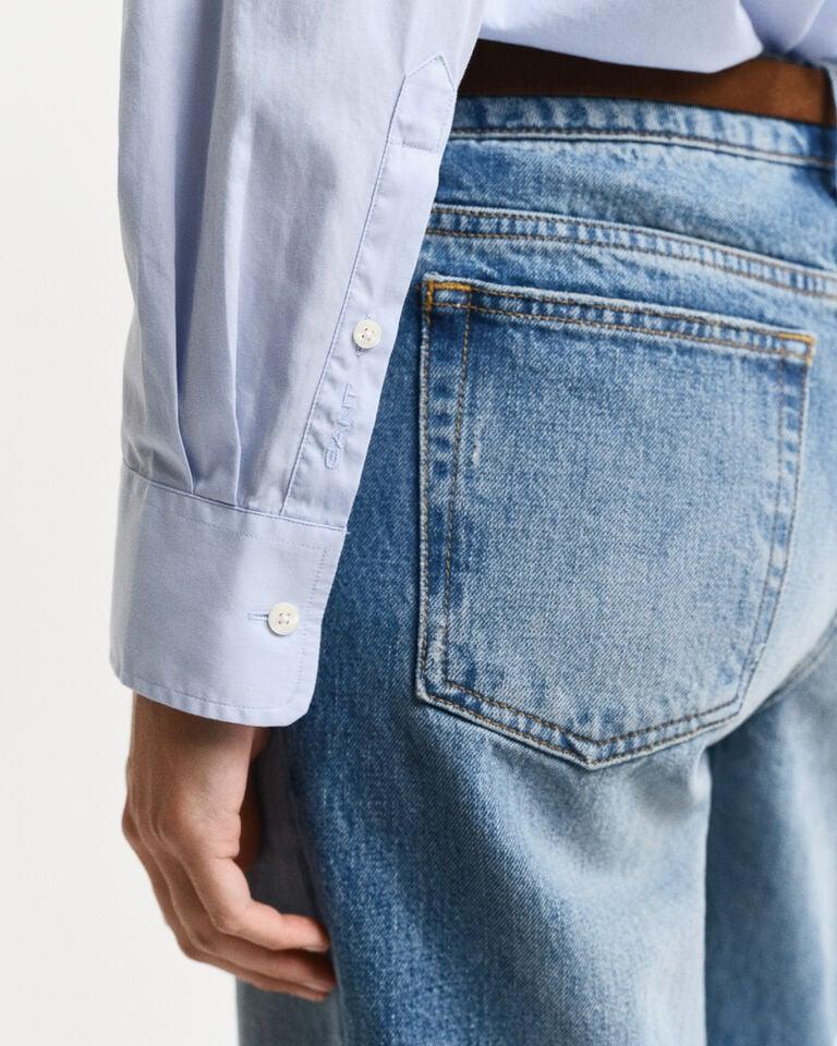 Gant Camisa Relaxed Fit De Popelina