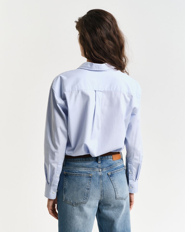 Gant Camisa Relaxed Fit De Popelina