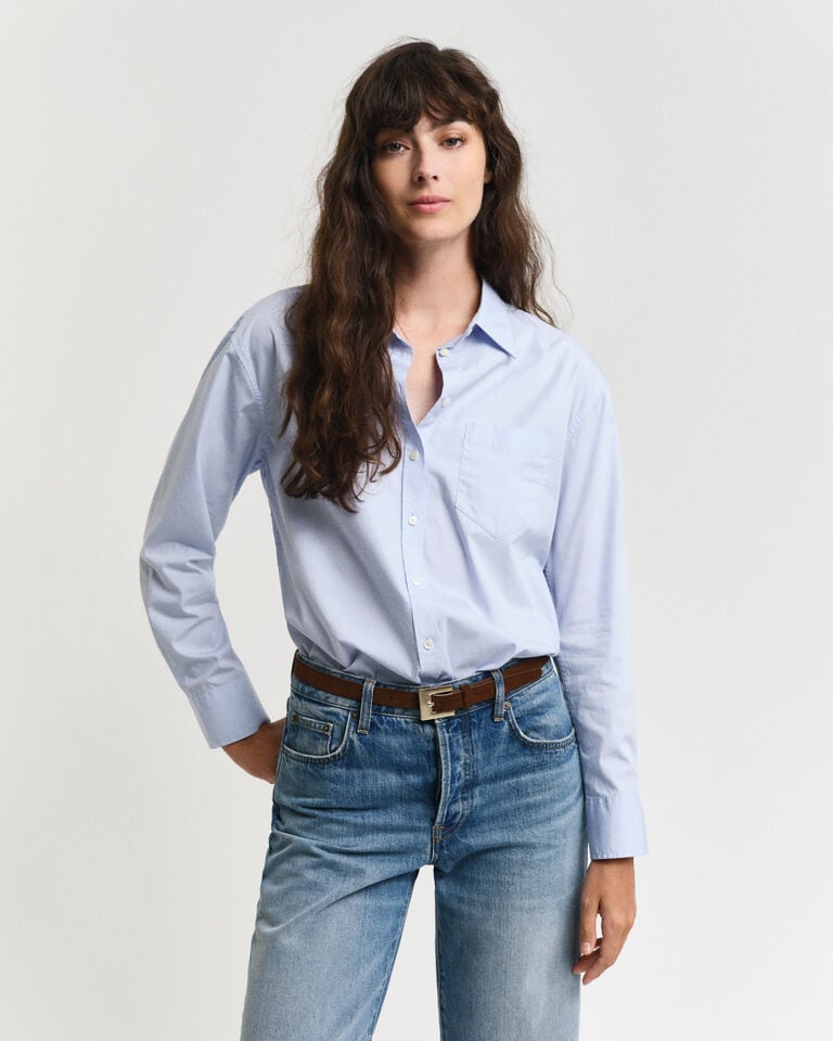 Gant Camisa Relaxed Fit de popelina