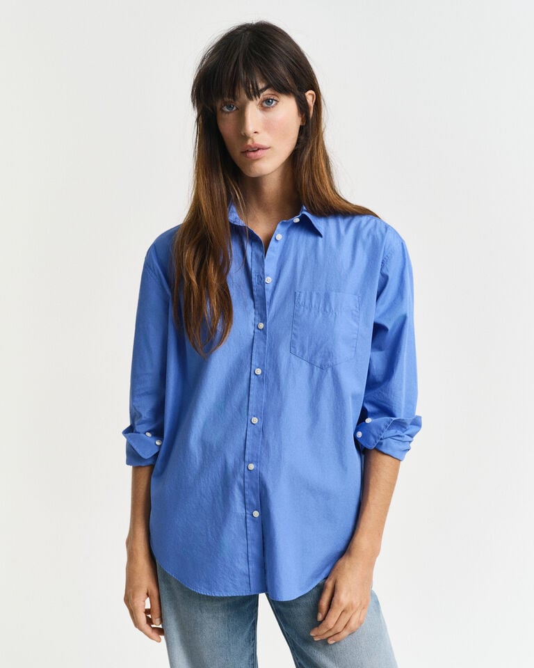 Gant Camisa Relaxed Fit de popelina
