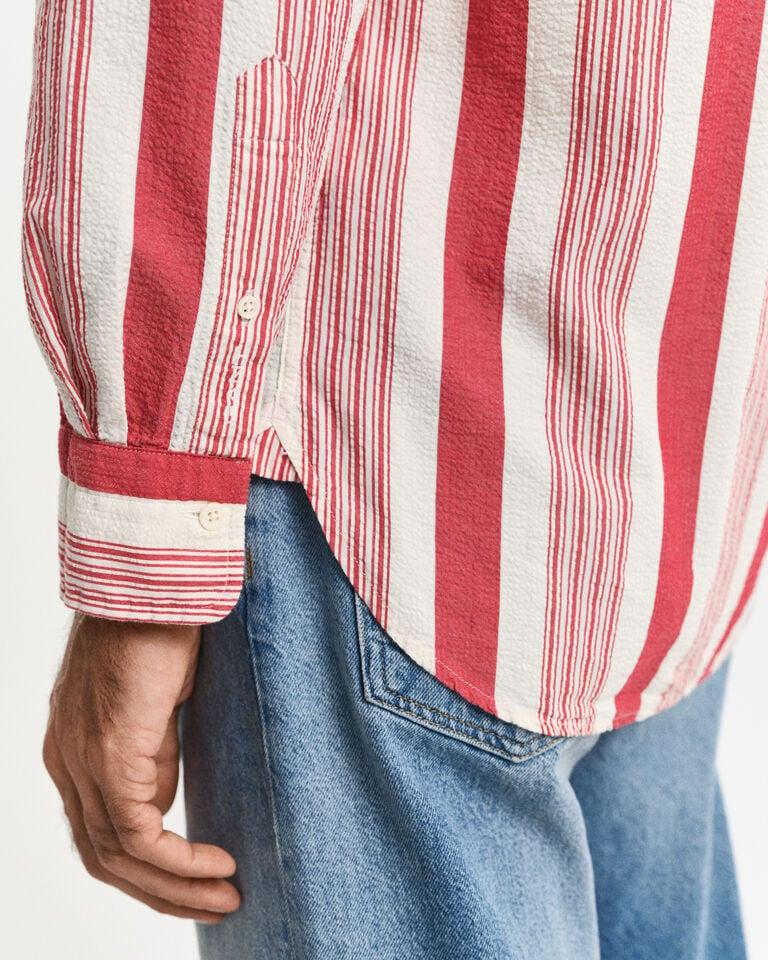 Gant Camisa Relaxed Fit De Sirsaca De Raya Ancha