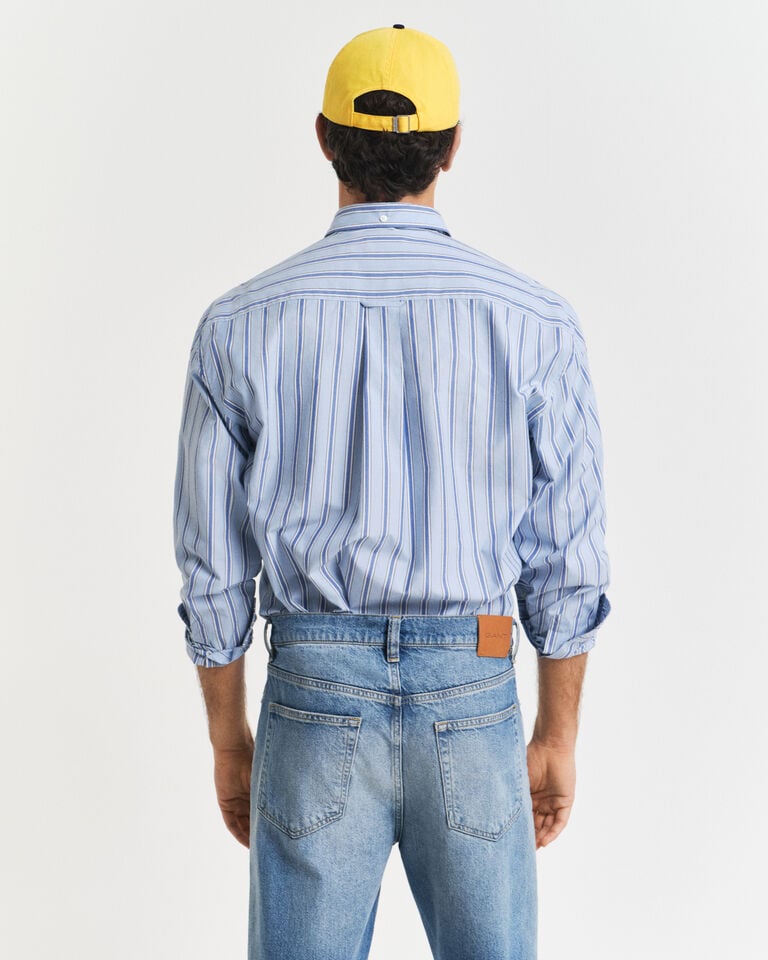 Gant Camisa Relaxed Fit Heritage Poplin A Rayas