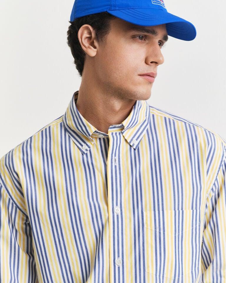 Gant Camisa Relaxed Fit Heritage Poplin A Rayas