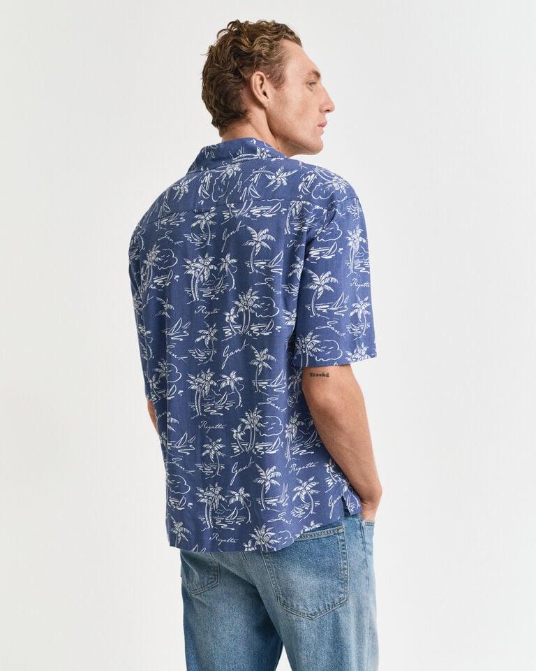 Gant Camisa Relaxed Fit Island Print