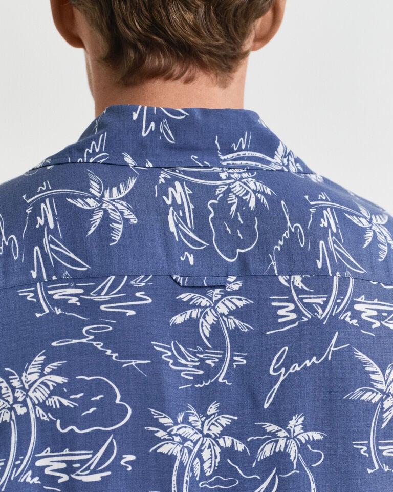 Gant Camisa Relaxed Fit Island Print