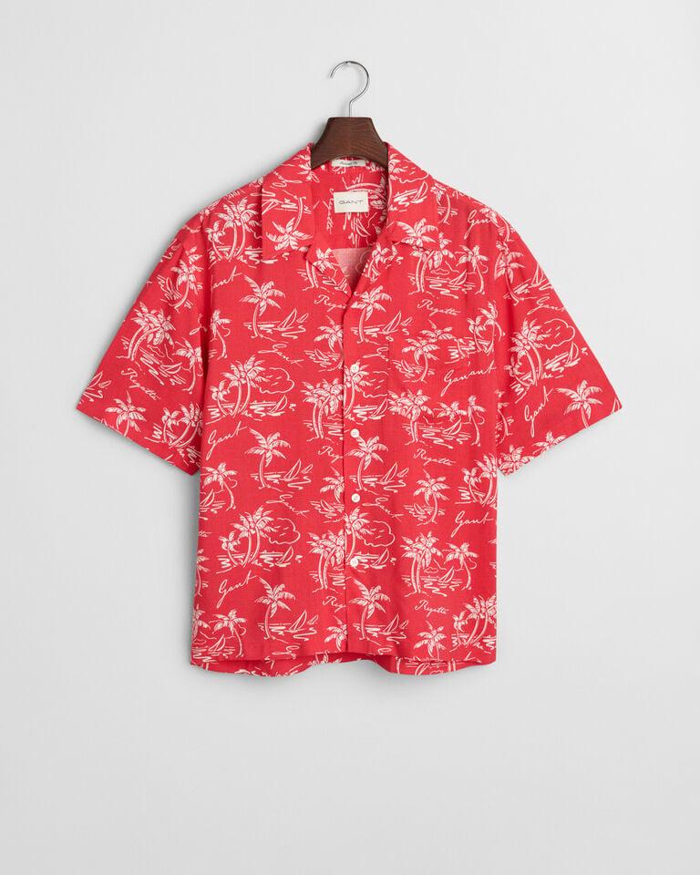 Gant Camisa Relaxed Fit Island Print
