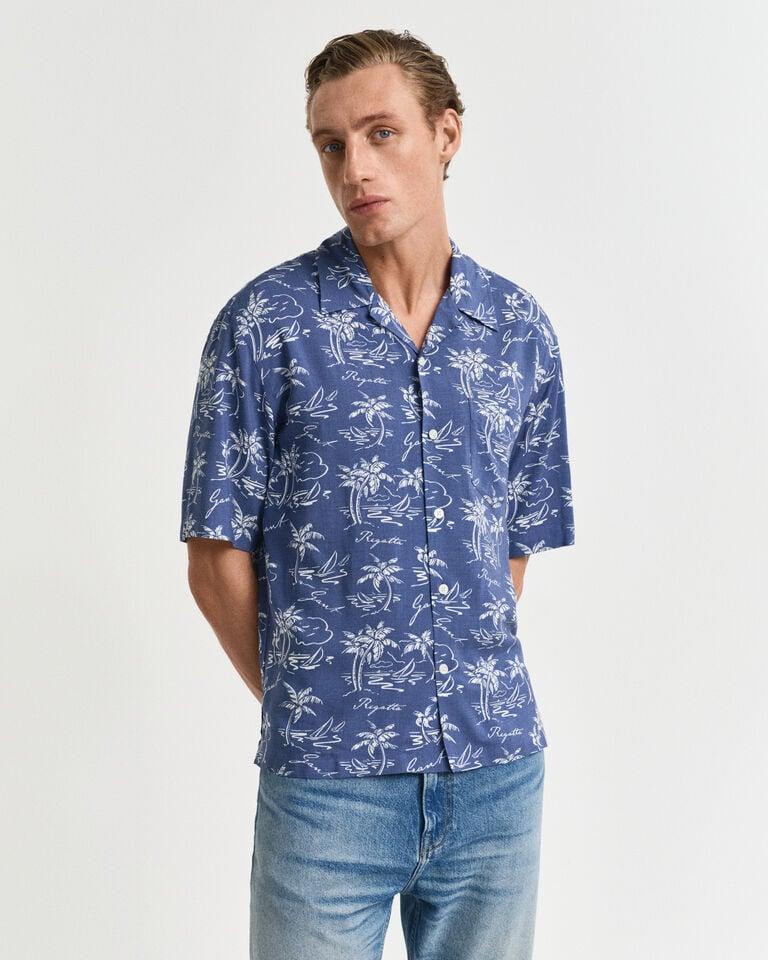 Gant Camisa Relaxed Fit Island Print
