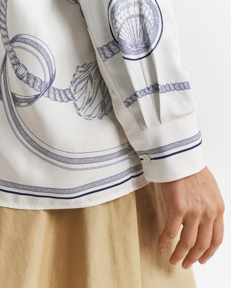 Gant Camisa Relaxed Fit Sailing Print