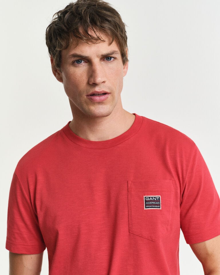 Gant Camiseta Con Bolsillo En Contraste