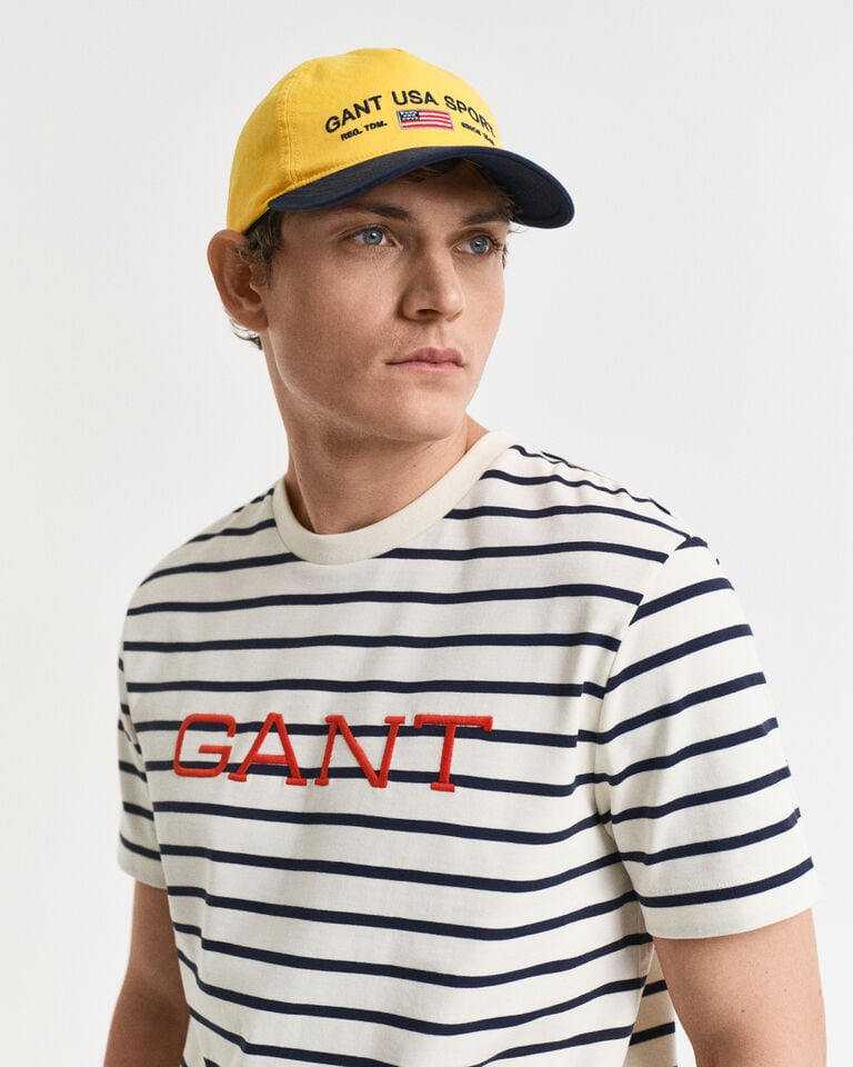 Gant Camiseta Con Estampado Gráfico De Rayas