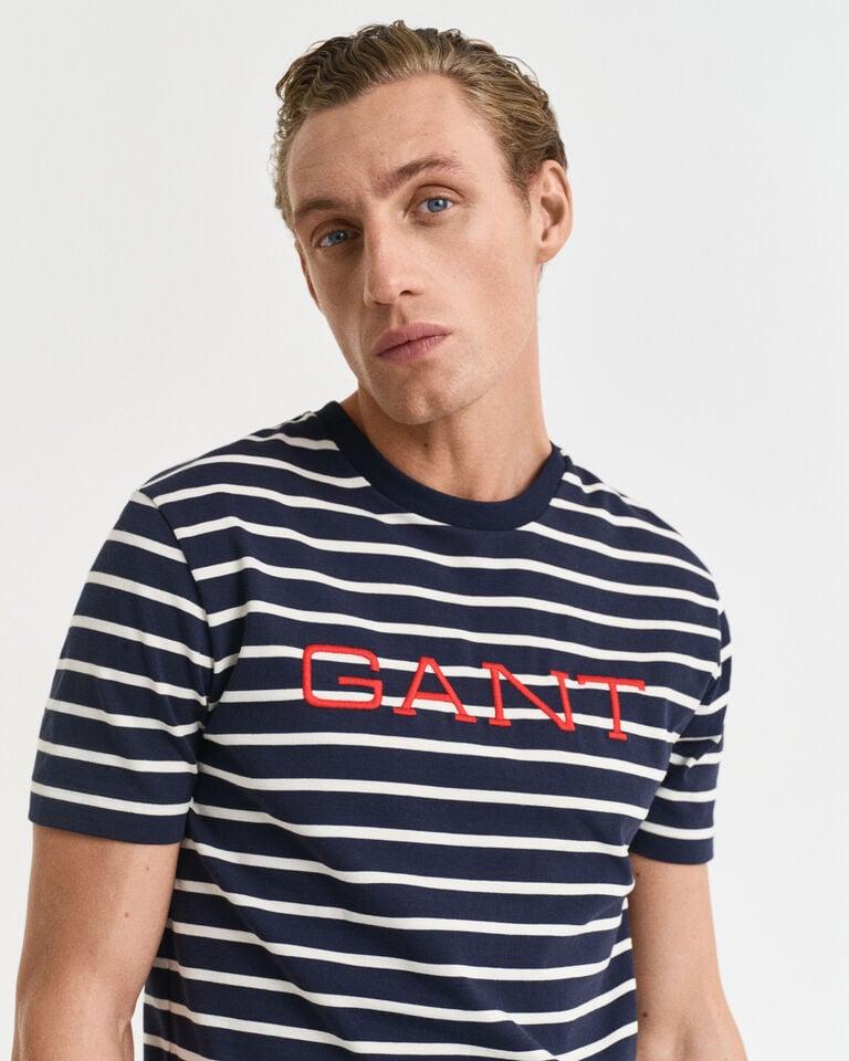 Gant Camiseta Con Estampado Gráfico De Rayas