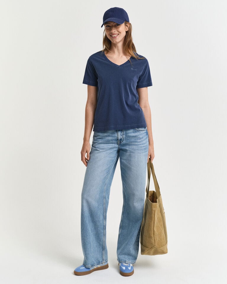 Gant Camiseta De Cuello De Pico Sunfaded