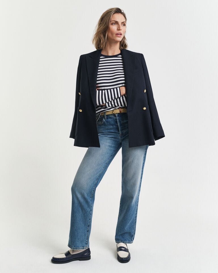 Gant Camiseta De Manga Larga A Rayas Shield