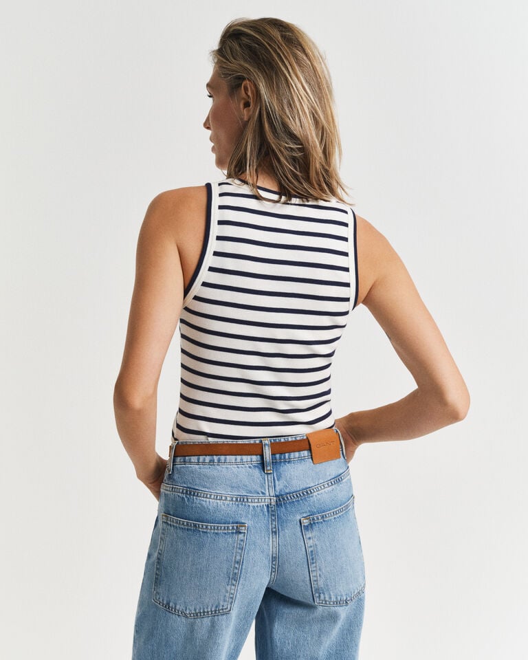 Gant Camiseta De Tirantes A Rayas