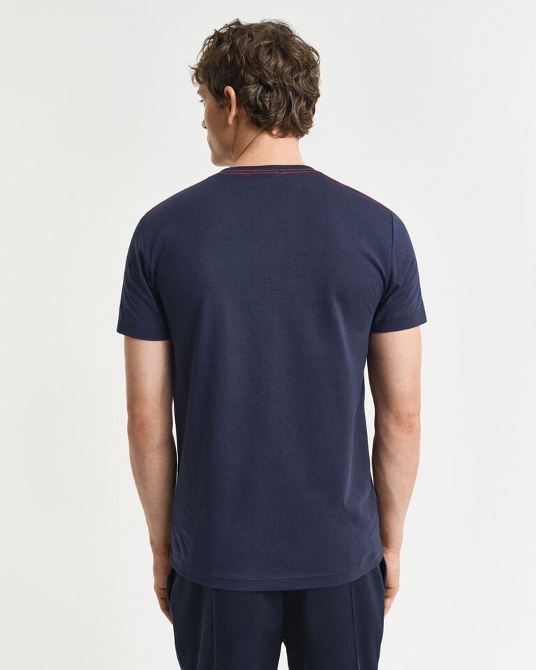 Gant Camiseta Logo En Contraste