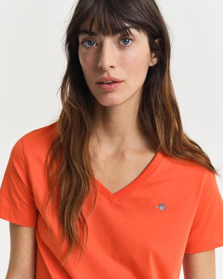 Gant Camiseta Shield Con Cuello De Pico