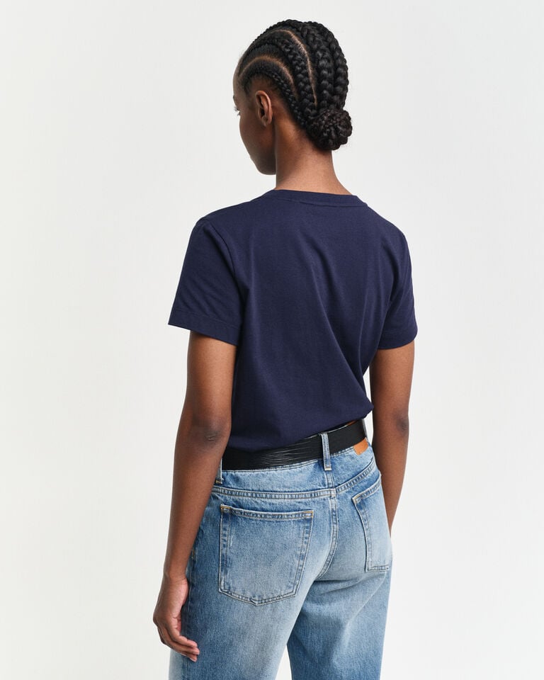 Gant Camiseta Shield Con Cuello De Pico