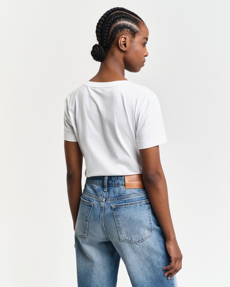 Gant Camiseta Shield Con Cuello De Pico