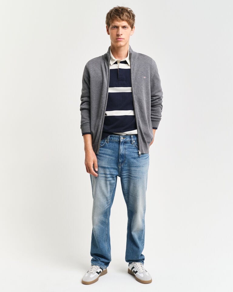 Gant Cárdigan Con Cremallera Casual Cotton
