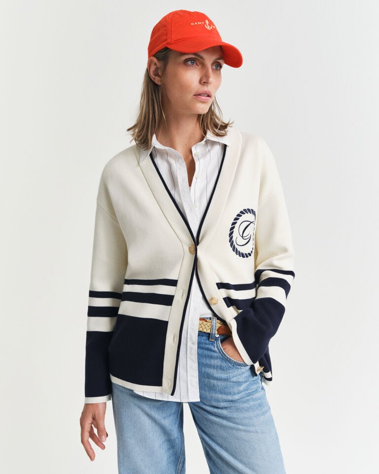 Gant Cárdigan con cuello de pico GANT Varsity