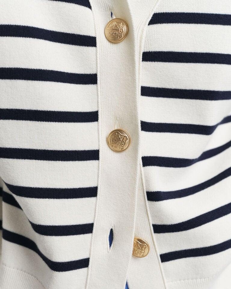 Gant Cárdigan De Algodón A Rayas