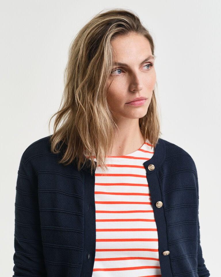 Gant Cárdigan De Algodón Textured