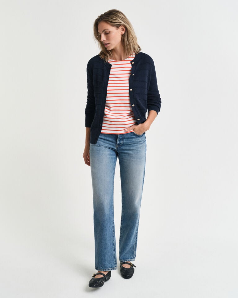 Gant Cárdigan De Algodón Textured