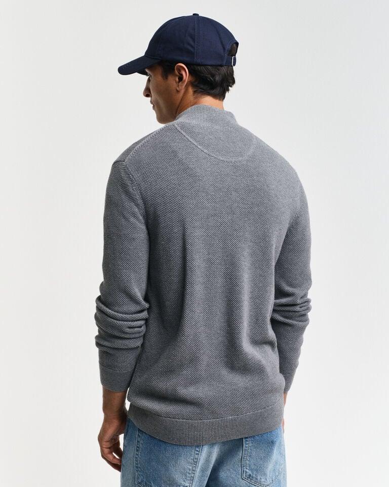 Gant Cárdigan En Piqué De Algodón Con Cremallera