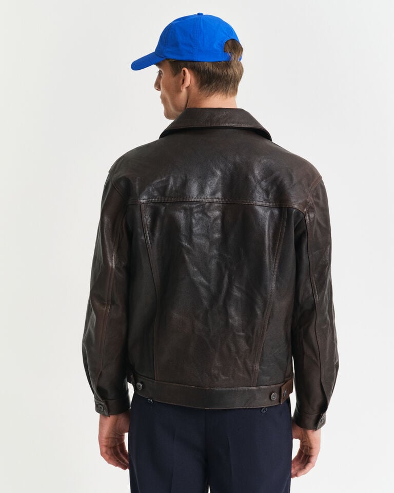 Gant Cazadora De Piel Trucker