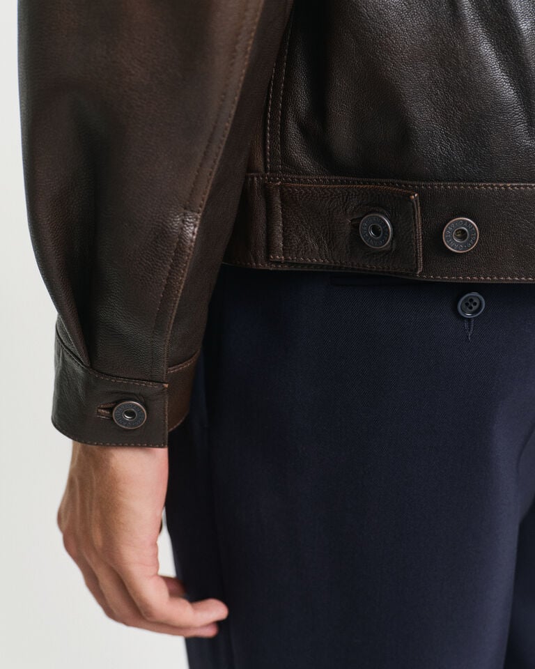 Gant Cazadora De Piel Trucker