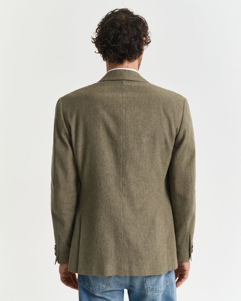 Gant Chaqueta De Traje Slim Fit De Algodón Y Lino