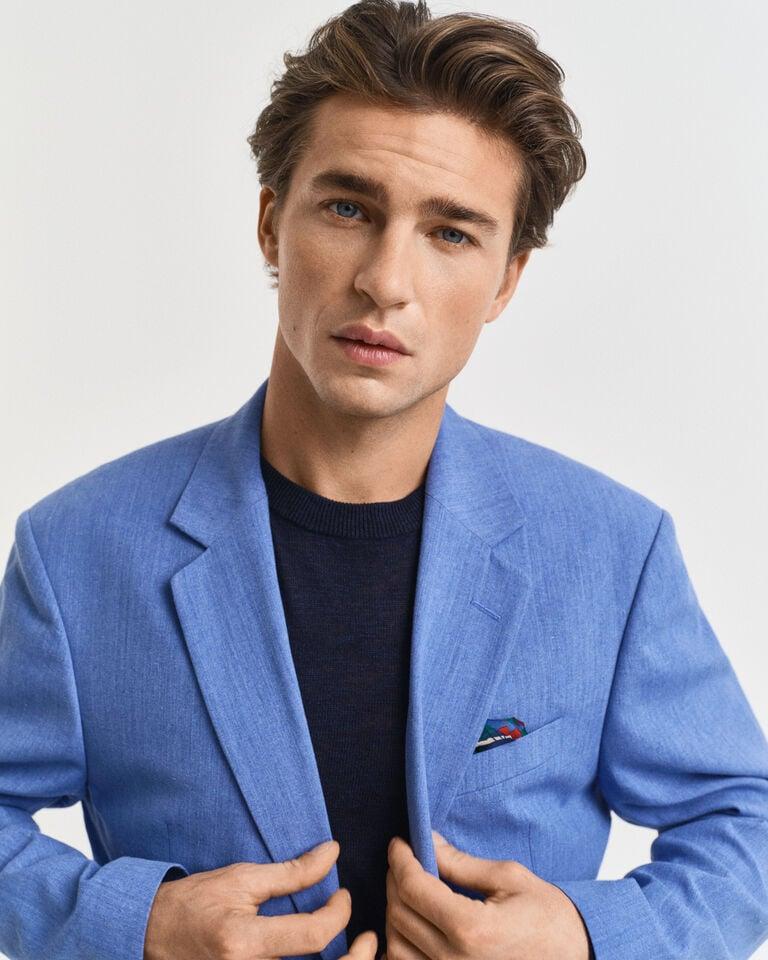 Gant Chaqueta De Traje Slim Fit De Algodón Y Lino