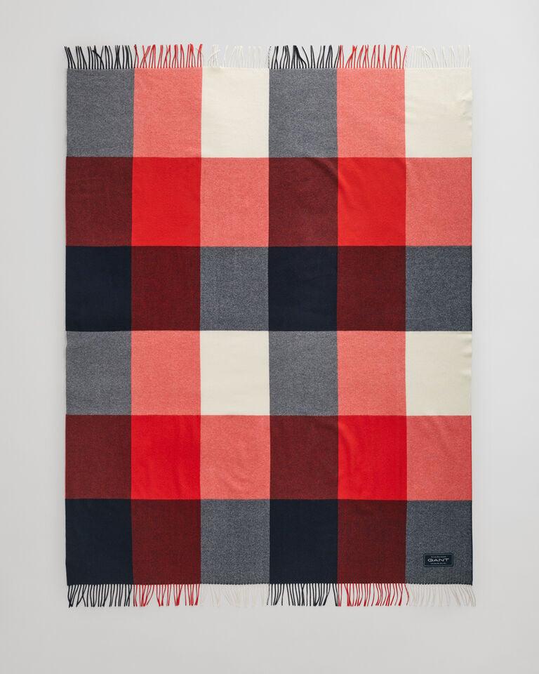 Gant Colcha De Lana Merino Extrafina A Cuadros
